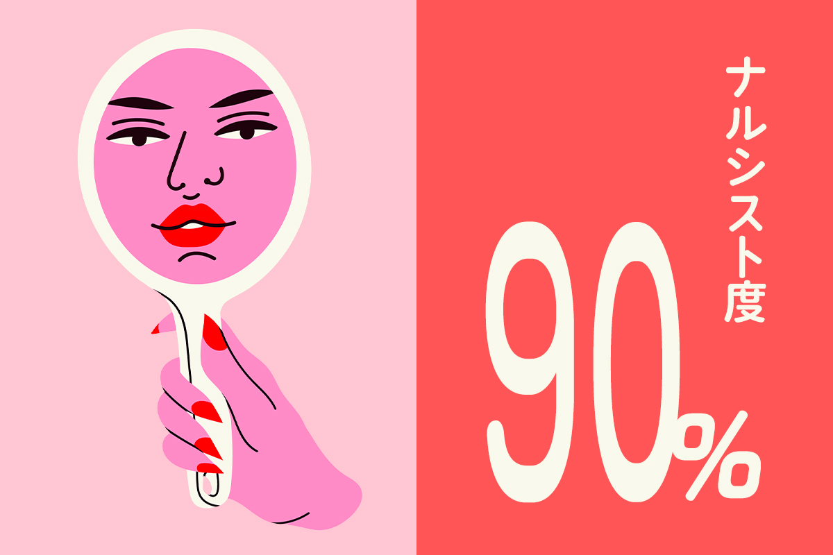 ナルシスト度90%