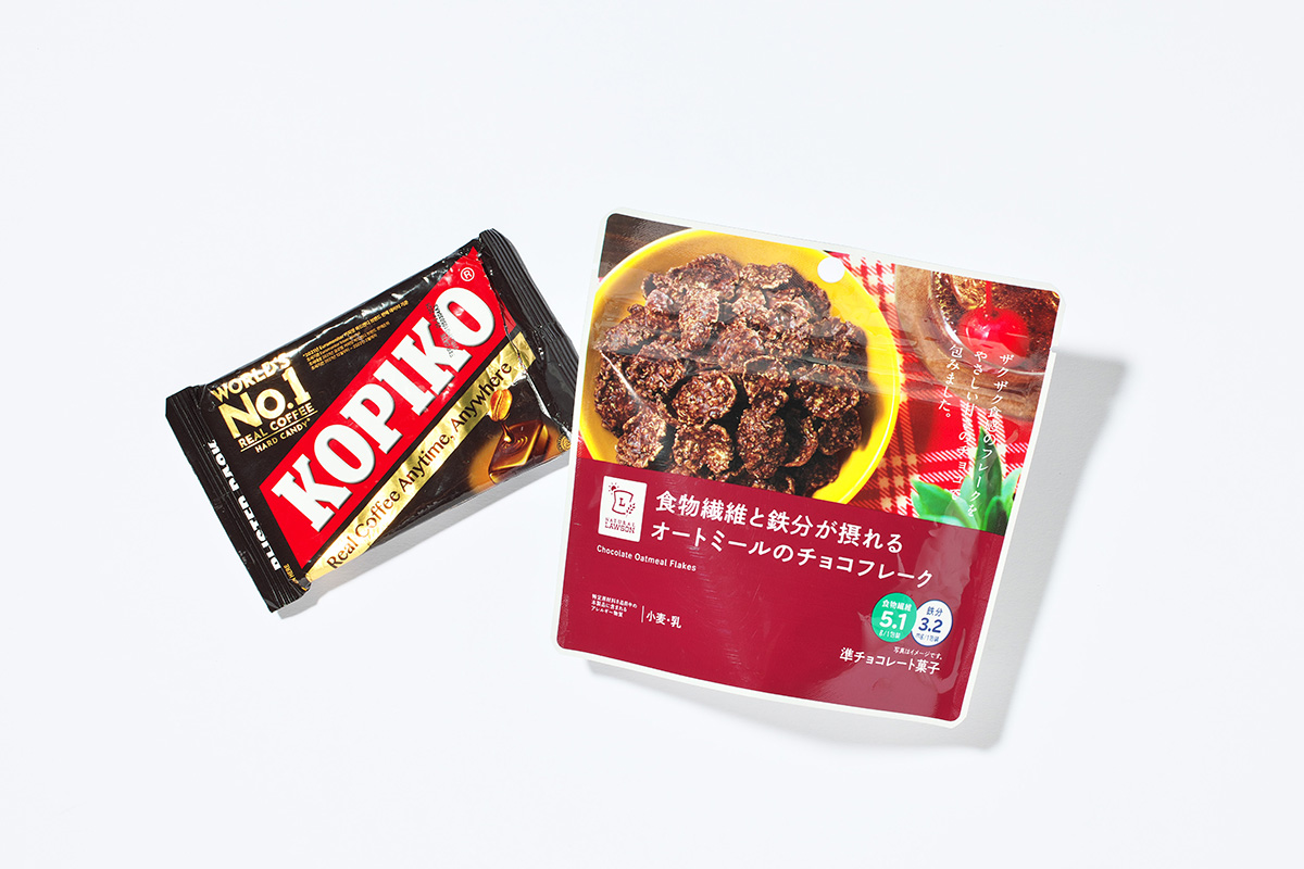 KOPIKOとナチュラルローソンのお菓子