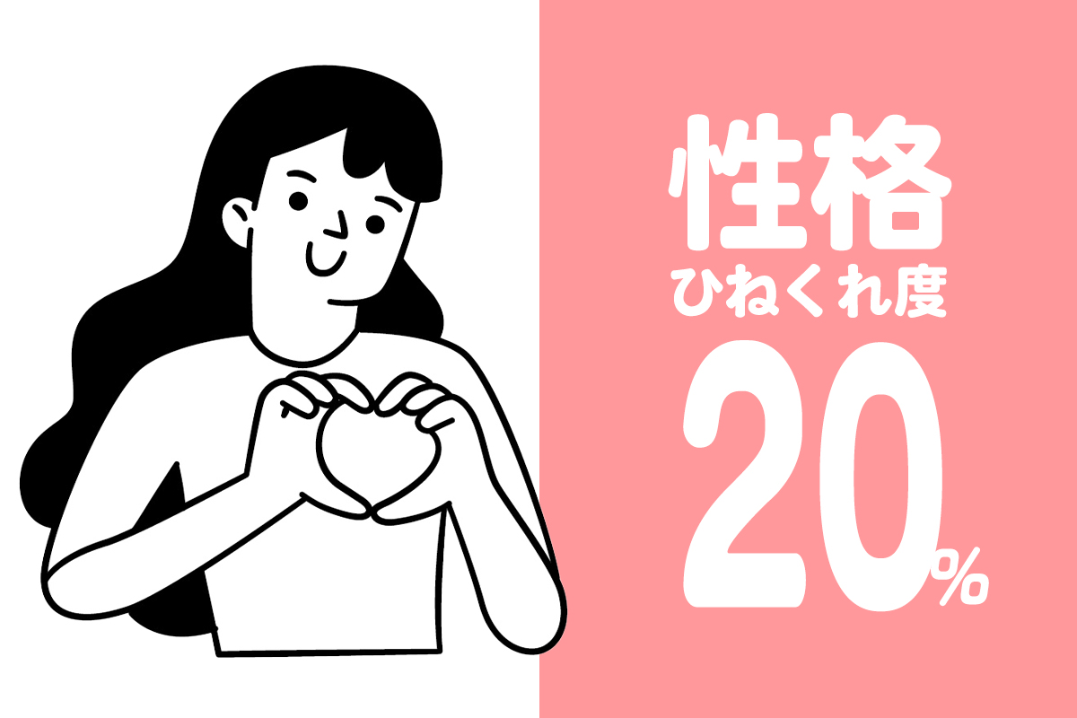 ひねくれ度20%