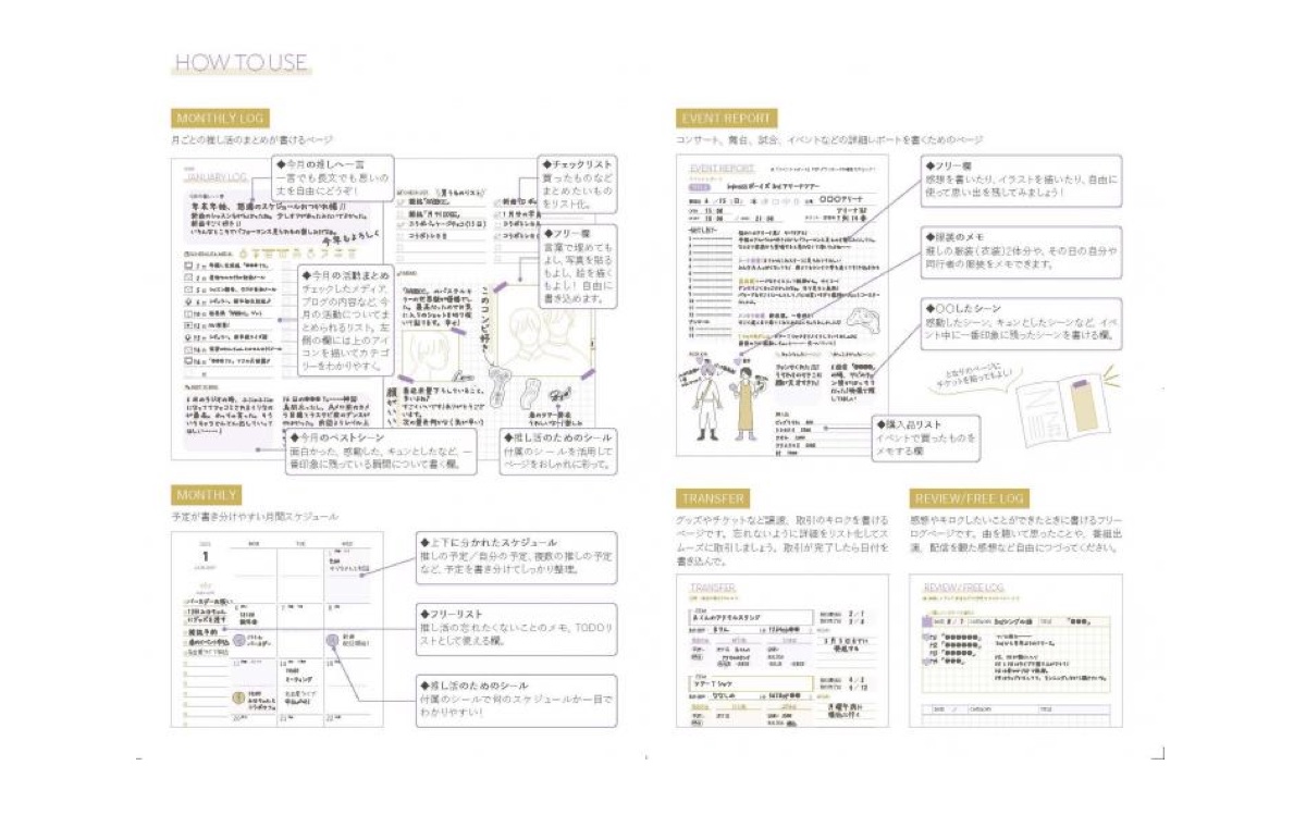 推し活手帳の使い方