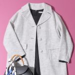 グレーコートコーデ