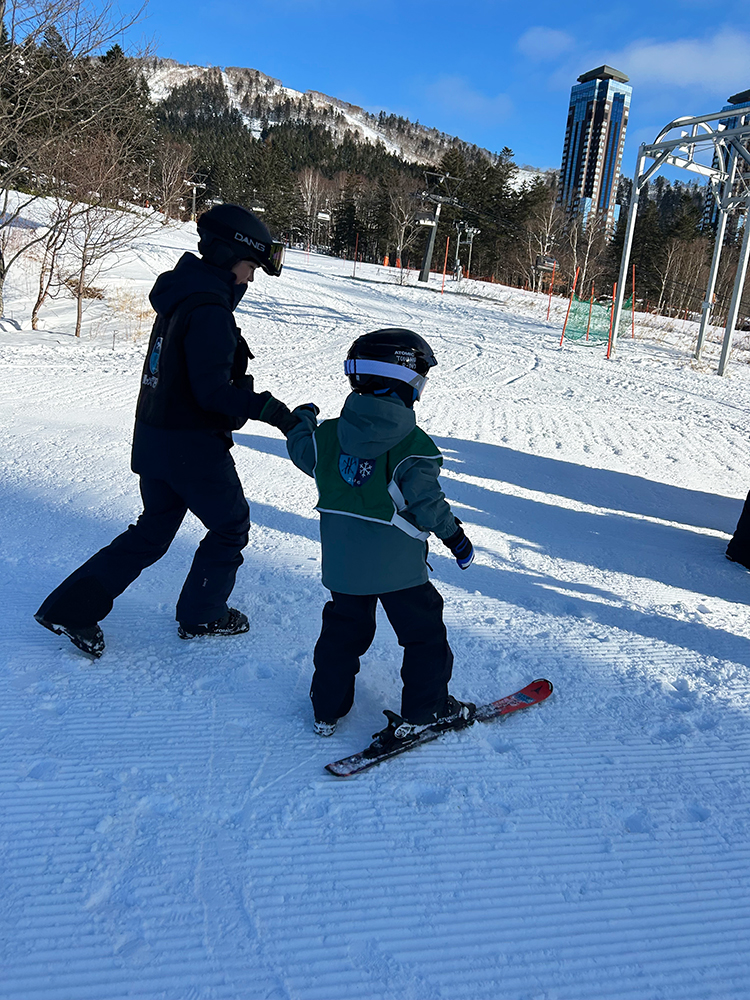 スキーの練習