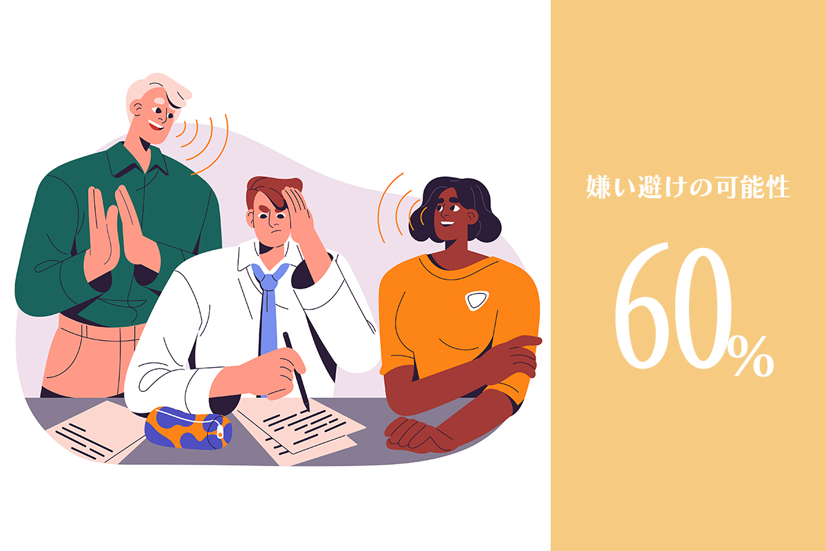 嫌い避けの可能性60%