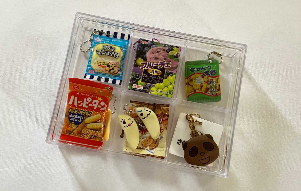 ダイソーの「積み重ねられるフタ付きクリアケース（6分割）」を使ってみた様子