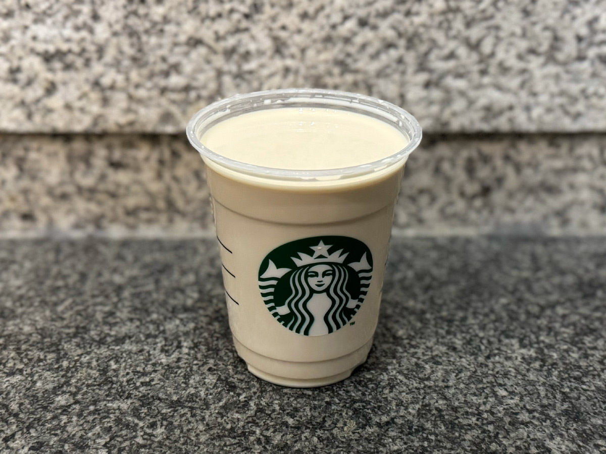 スタバのスイートミルクコーヒーの氷なしカスタム