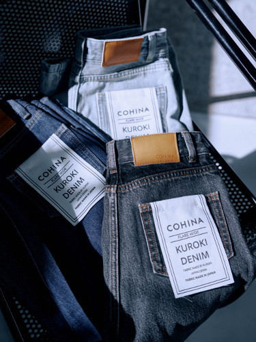 KUROKI DENIM フレアワイド KUROKI DENIM セミワイドストレート
