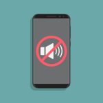 スマホの画面に通知オフのイメージが描かれたイラスト