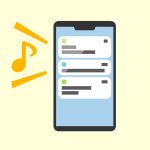 スマホのロック画面にメッセージ通知が届いているイラスト