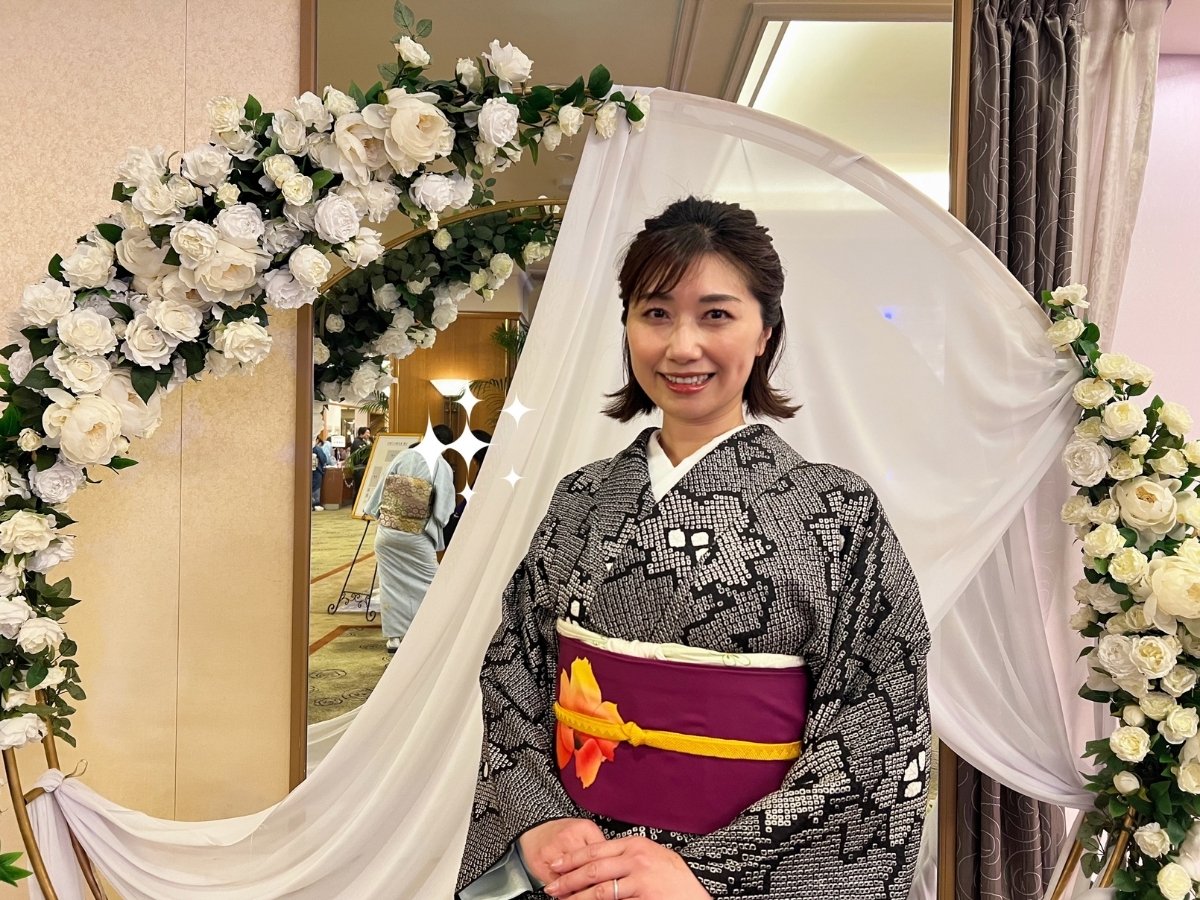 着物姿のアップショット