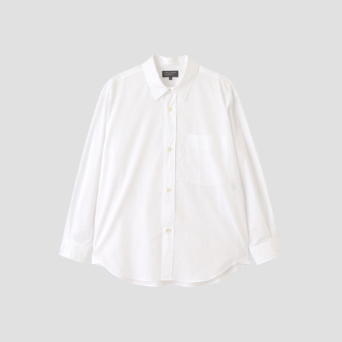 ▲PLAIN COTTON POPLIN SHIRT¥46200