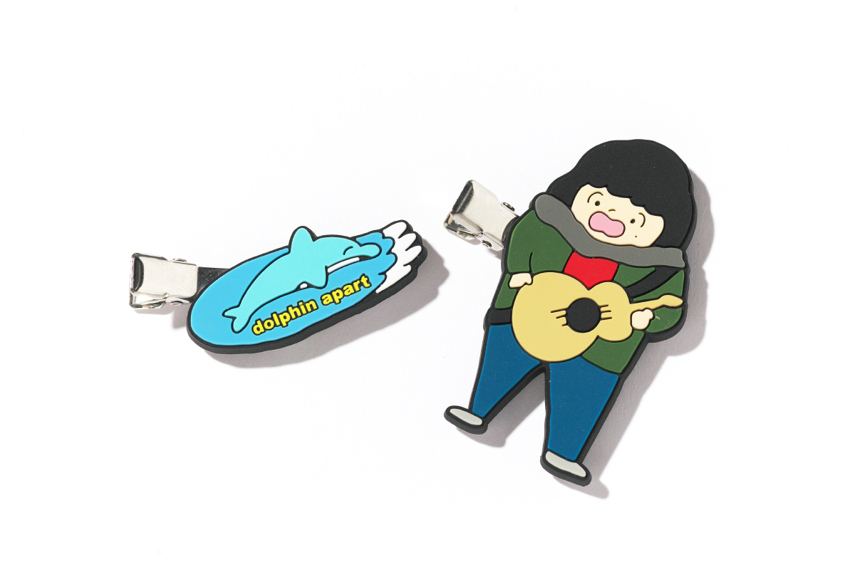 イルカのクリップと女の子のクリップ