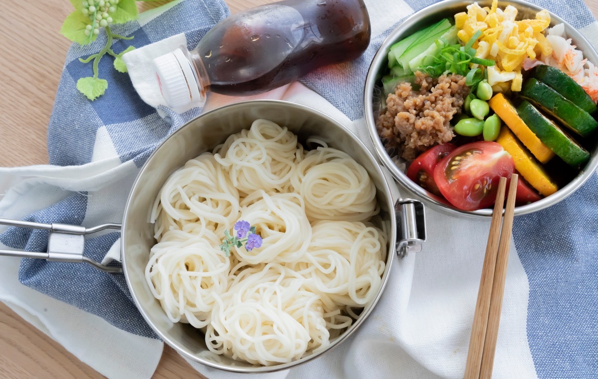 おかずとそうめん
