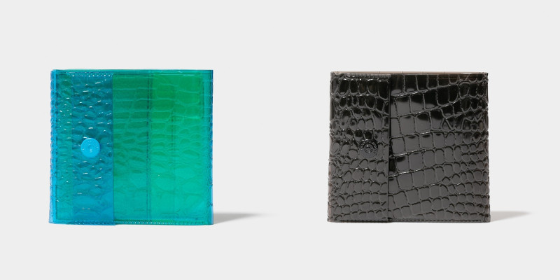 nothing to hide vinyl wallet　グリーン、ブラック