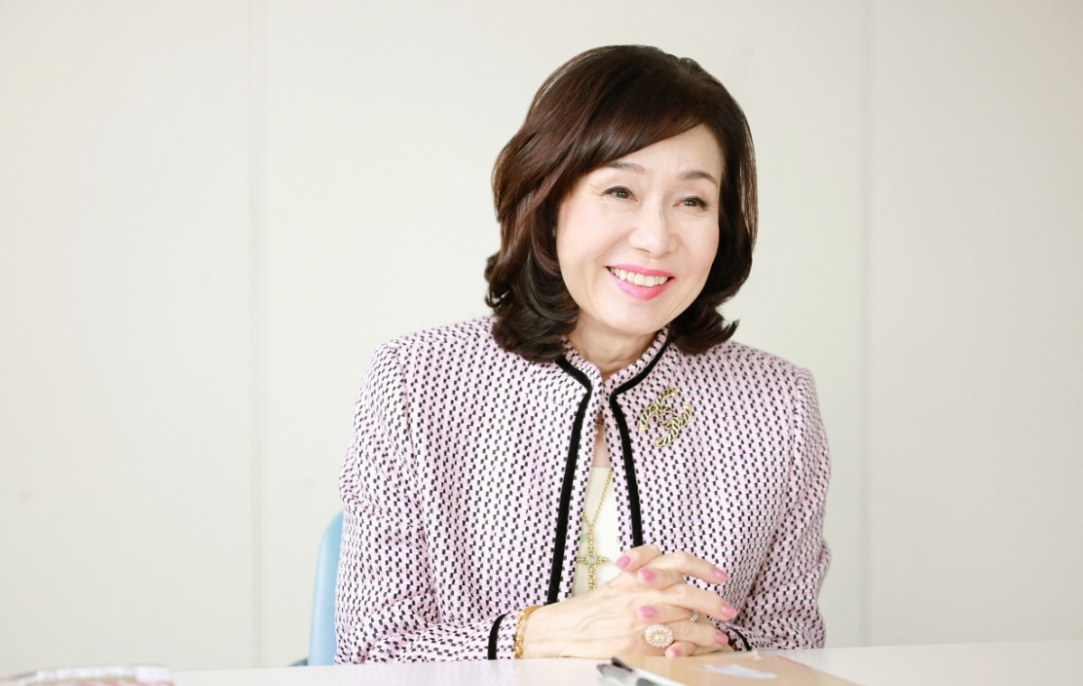 落合ひろみさんのインタビュー風景その2