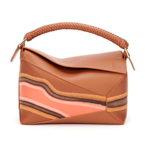 パズルバッグPECAN/PARROT PINK