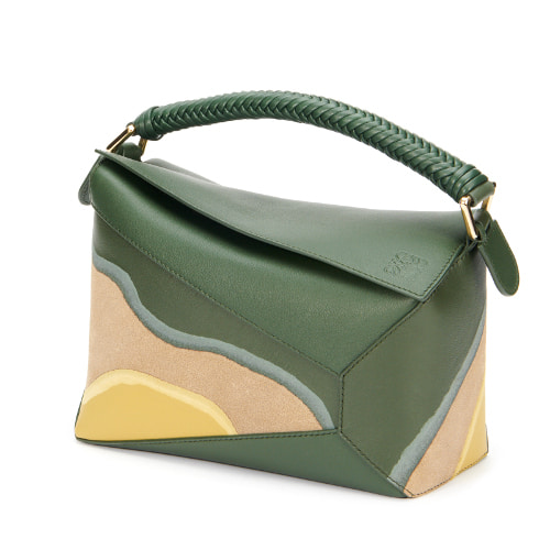 パズルバッグBOTTLE GREEN/OCHRE