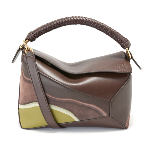 パズルバッグCHOCOLATE/LIGHT MOSS