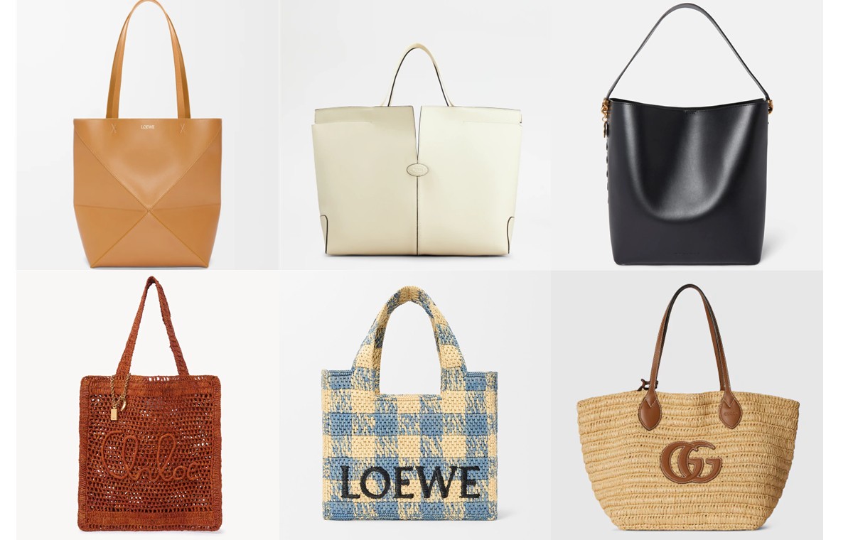 バッグの写真が6つ並んだ画像