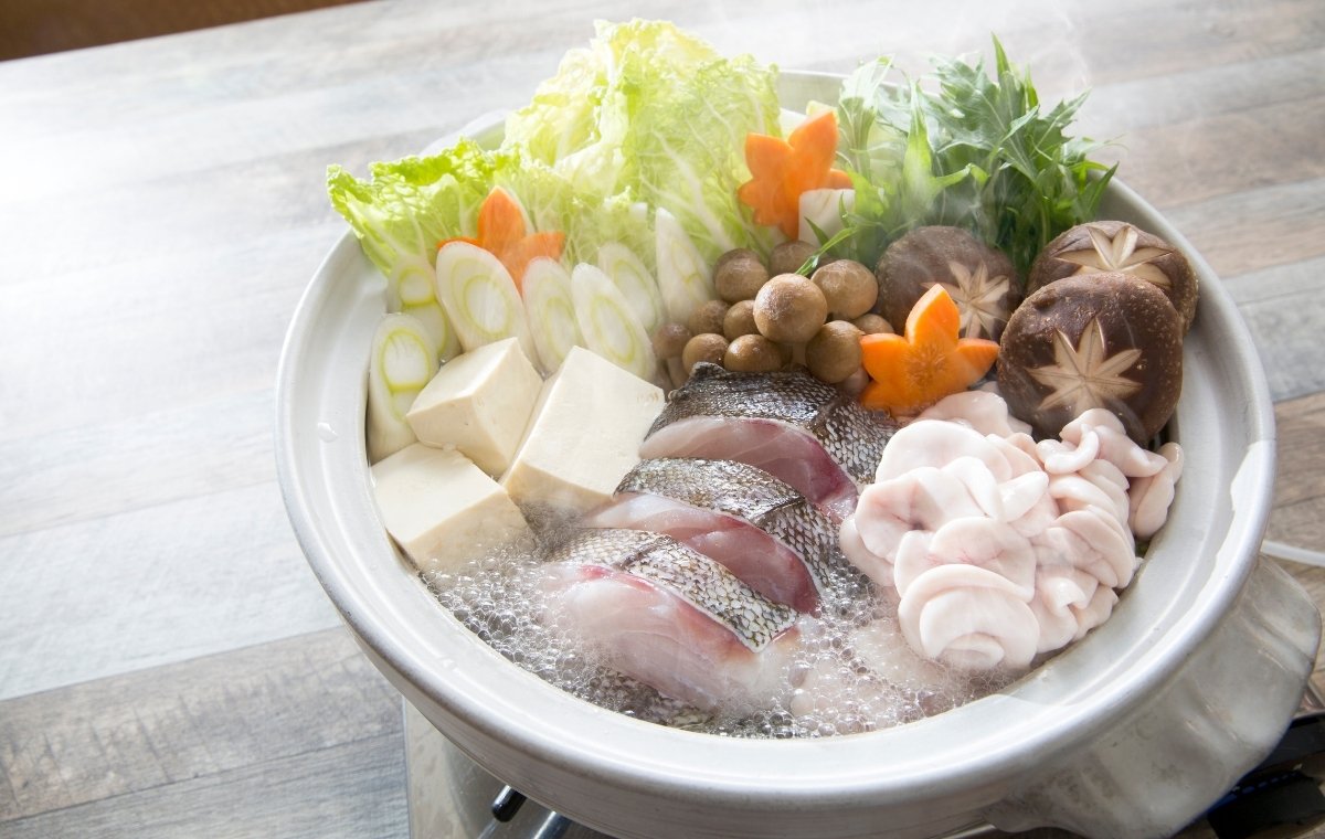白子入り鱈鍋の写真