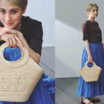 秋まで使えるカゴバッグ