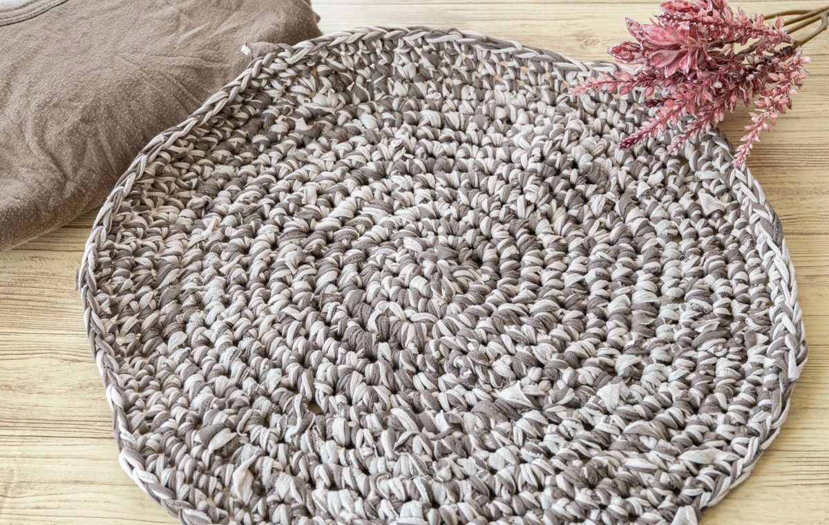 Tシャツヤーンのマット