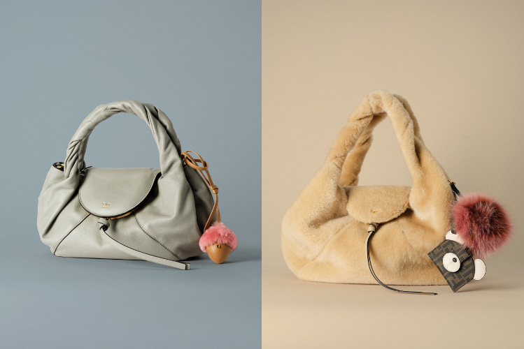 ウィメンズバッグチャーム着用例