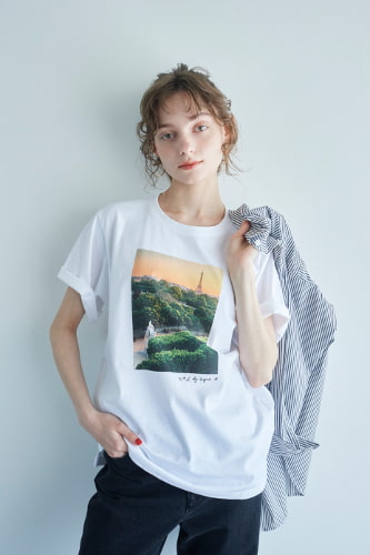 オーガニックコットン フォトプリント Tシャツ