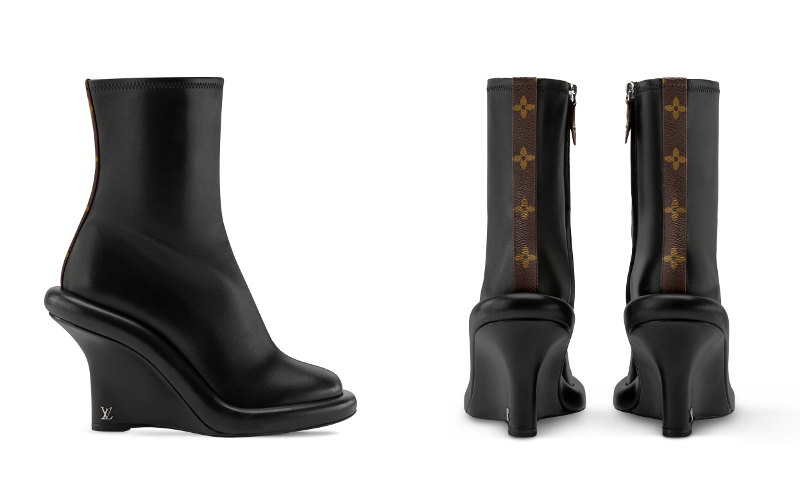 ラウンジ ウェッジ アンクルブーツ