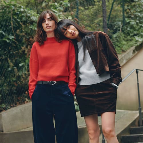 女性二人の着用画像