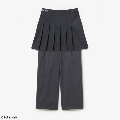 ウエストロゴ刺繍2ピーススカートパンツ