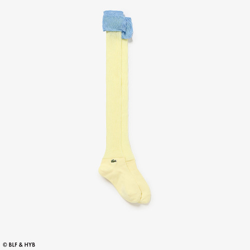 カラーブロック シアーニーハイソックス