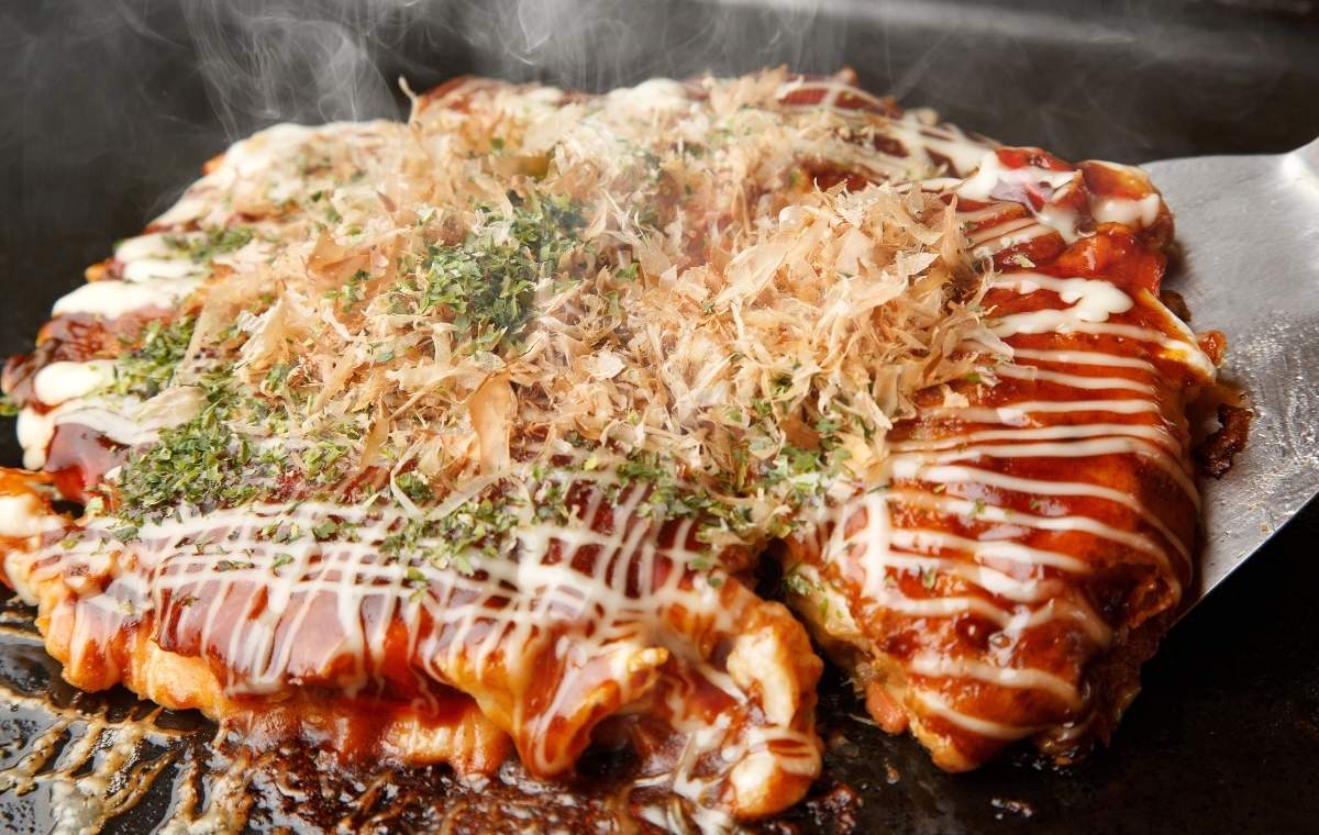 お好み焼きのアップ写真