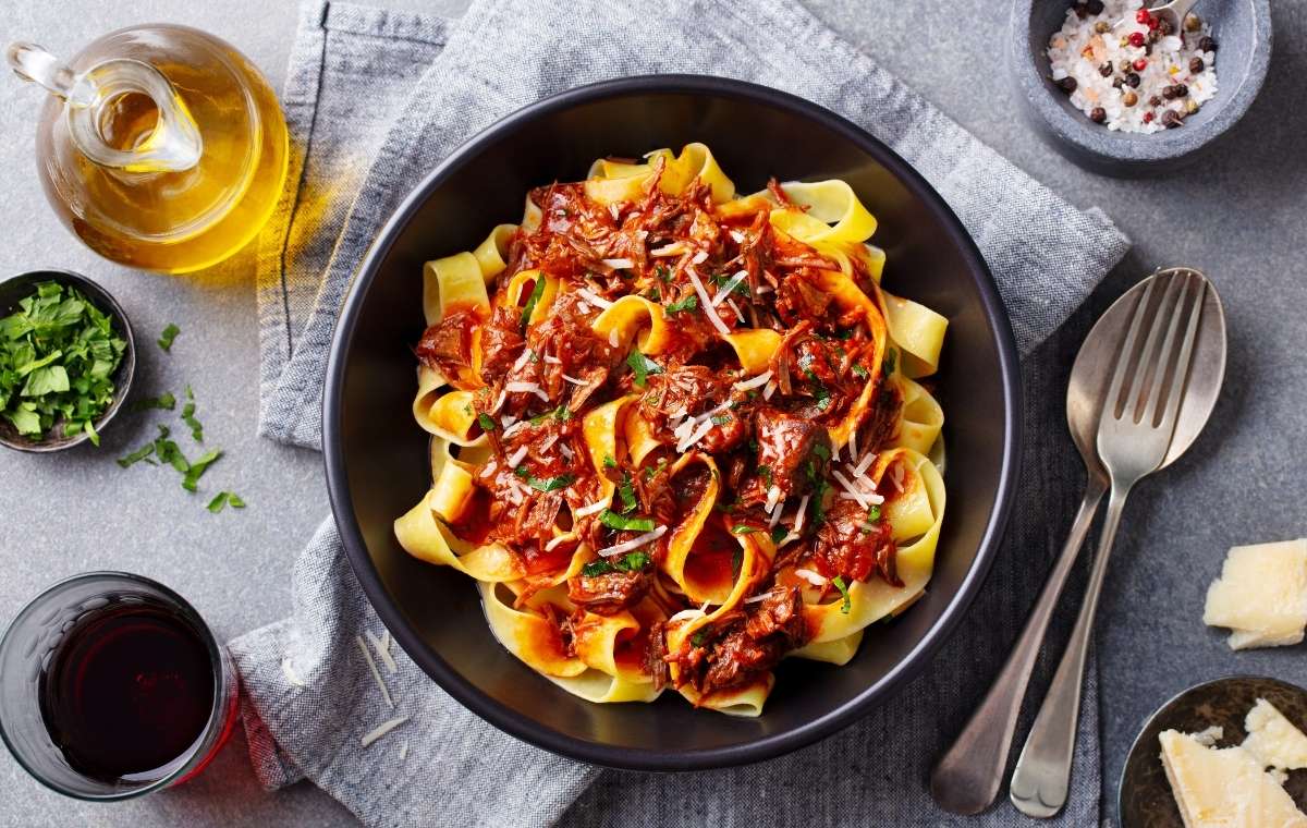 フェットチーネパスタの写真