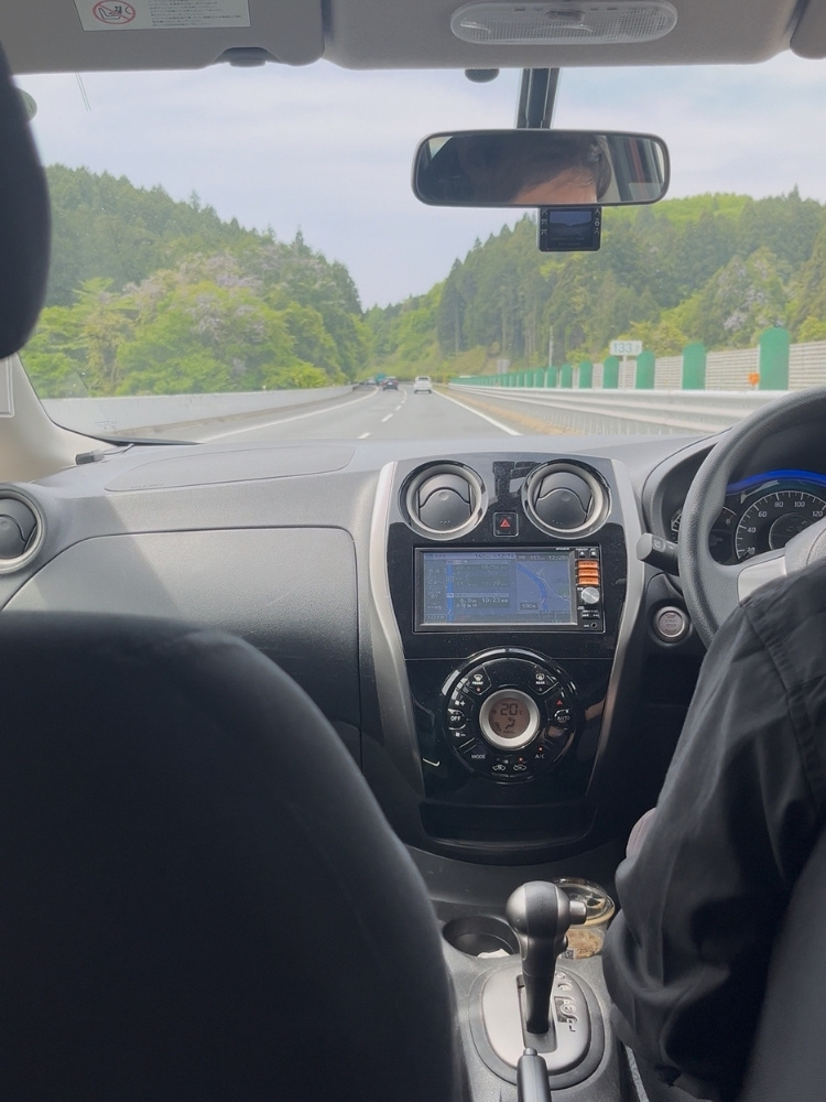 自家用車内の写真