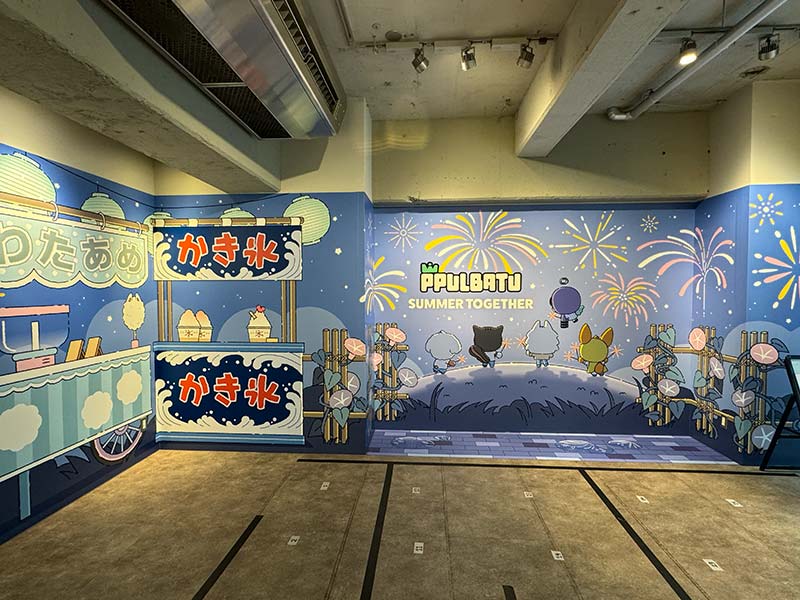 縁日風のデザインのイラスト