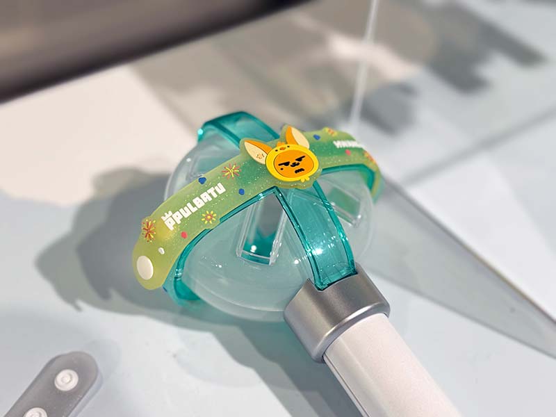 ペンライトにつけたPPULBATUのラバーバンド