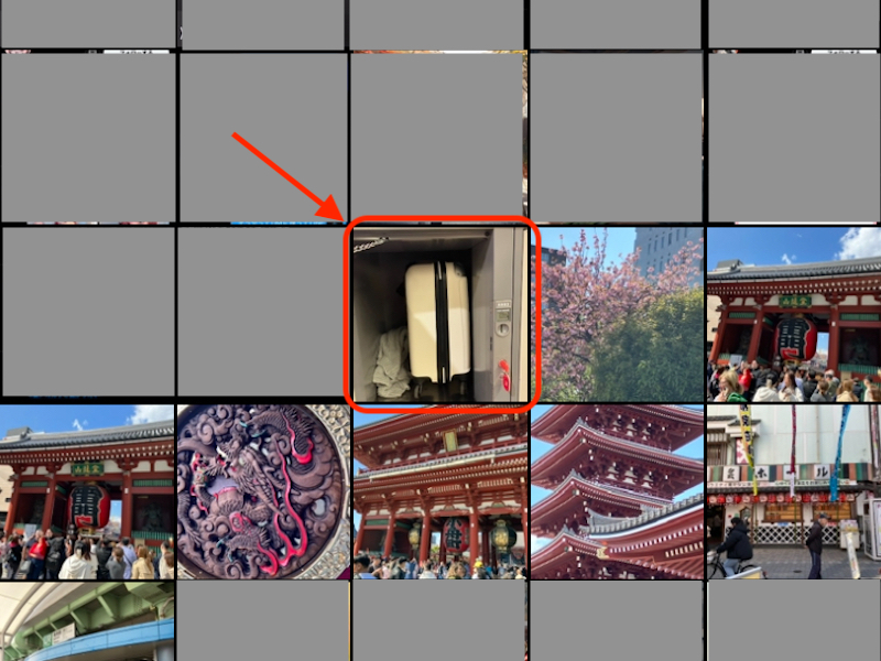 写真一覧のスクリーンショット