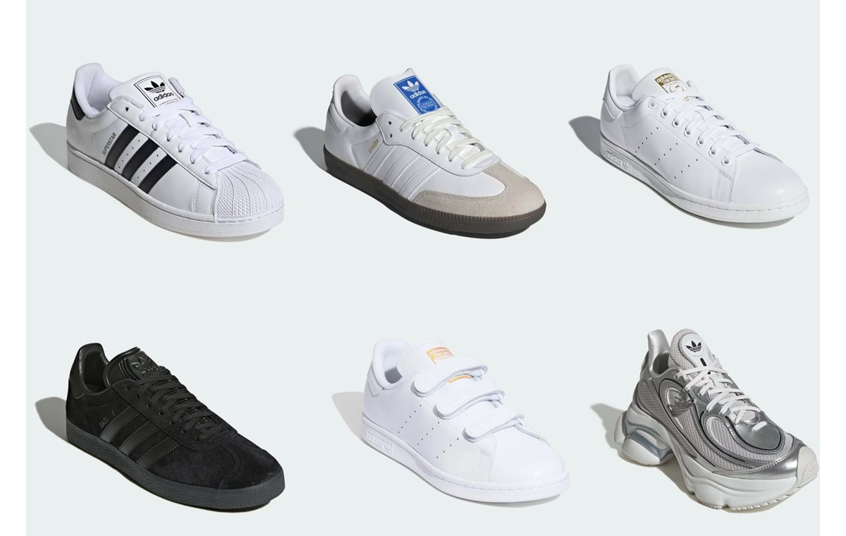 6つのスニーカーの写真