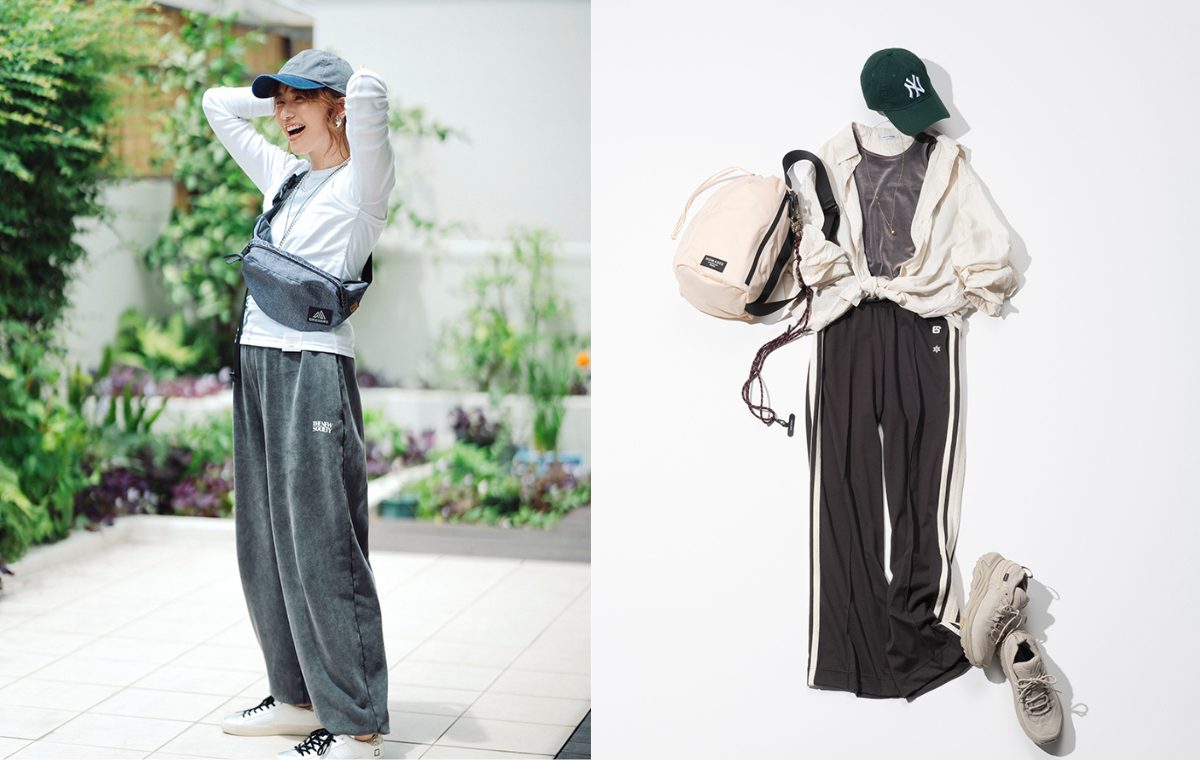 コーデの写真を2つ並べた画像