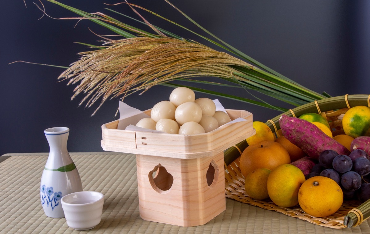 お月見のかざり