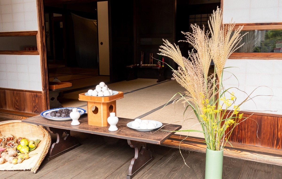 縁側　お月見セット