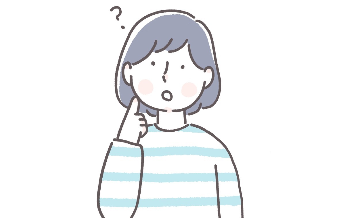 はてなマークの女性