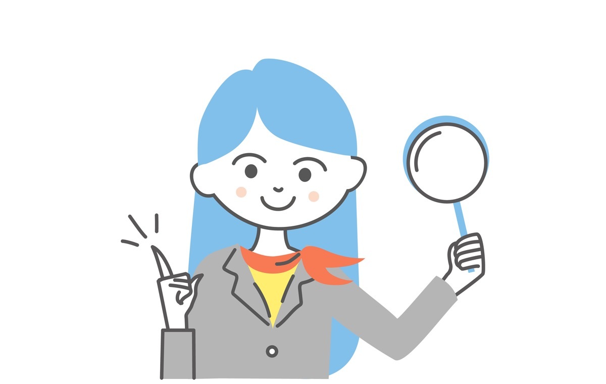 むしめがね　女性