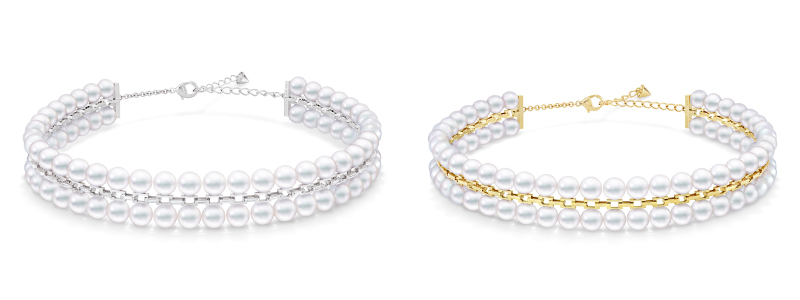 シークエンス ダイヤモンド チョーカー￥9,900,000 WG/あこや真珠/ダイヤモンド シークエンス チョーカー￥6,600,000 YG/あこや真珠/ダイヤモンド