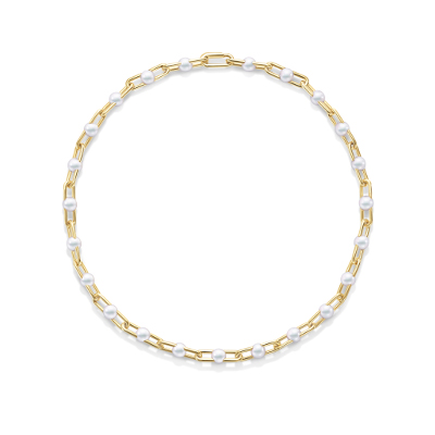 ファイン リンク ネックレス￥4,620,000 YG/あこや真珠