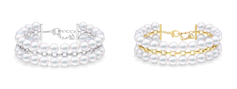 シークエンス ダイヤモンド ブレスレット￥5,940,000 WG/あこや真珠/ダイヤモンド シークエンス ブレスレット￥4,180,000 YG/あこや真珠