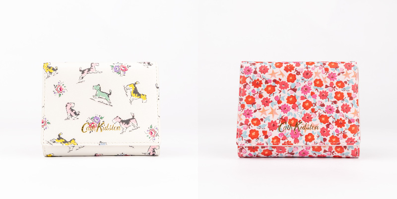 ミニウォレット犬、小花