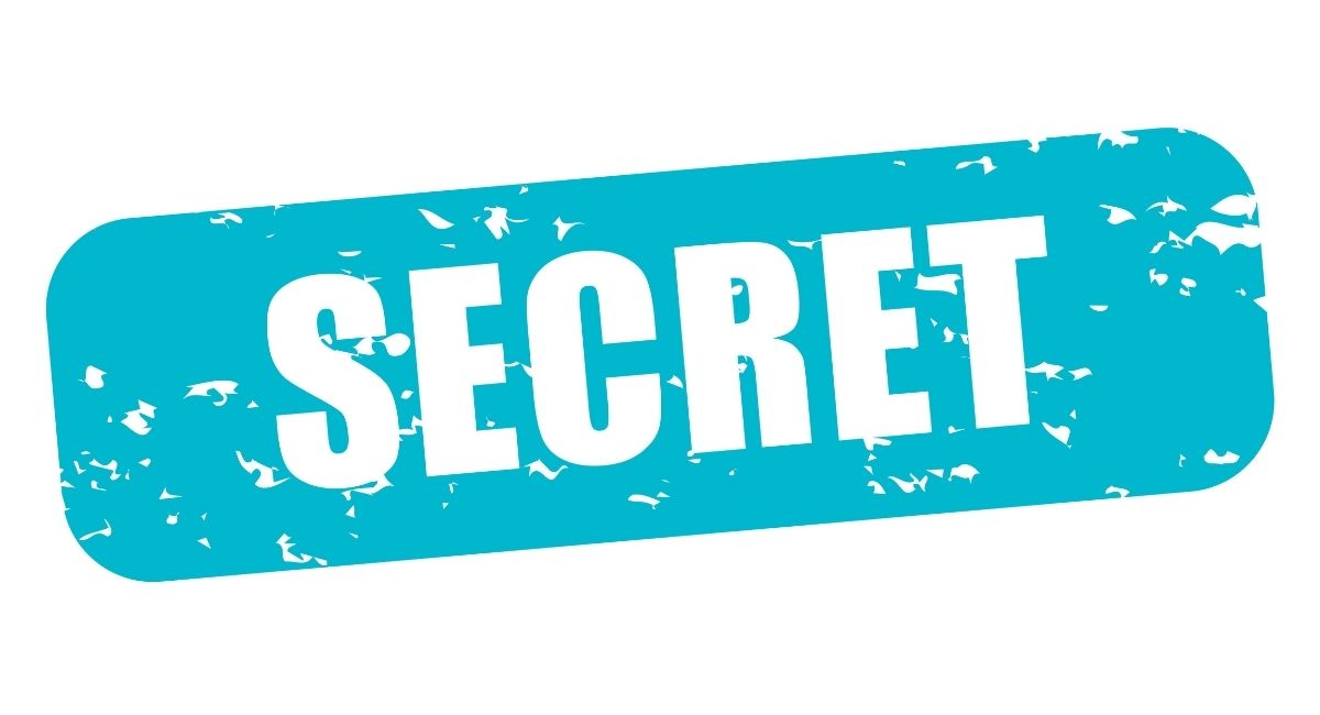 secretと書かれたイラスト