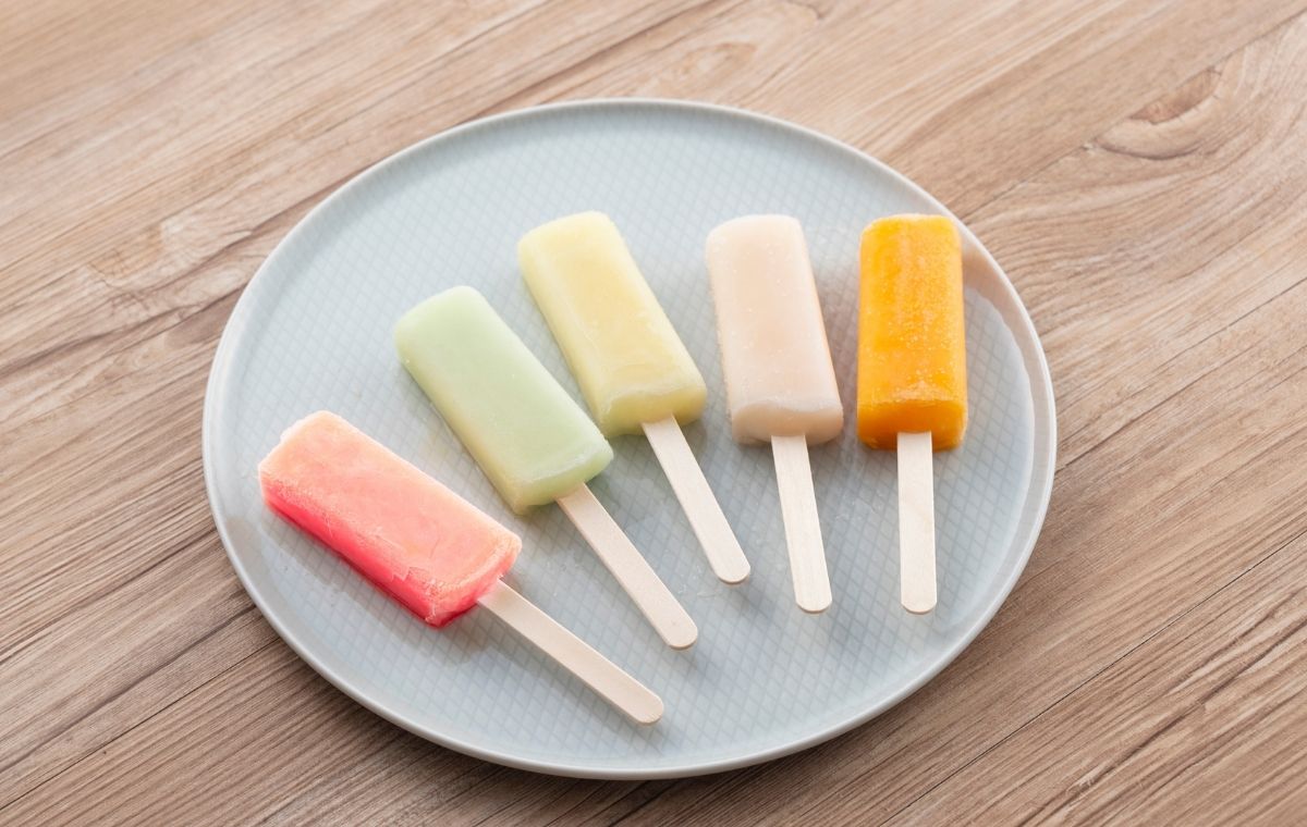 アイスキャンディーが並んでいる写真