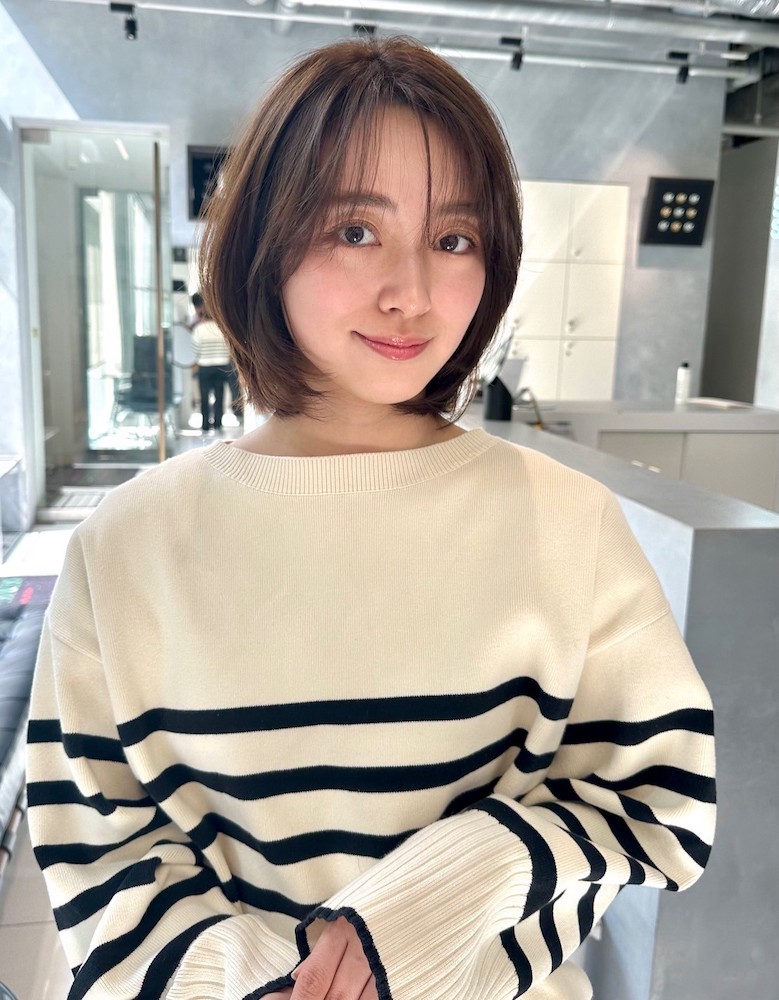 美しいシルエットのグラデボブ